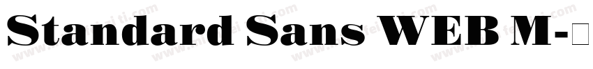 Standard Sans WEB M字体转换